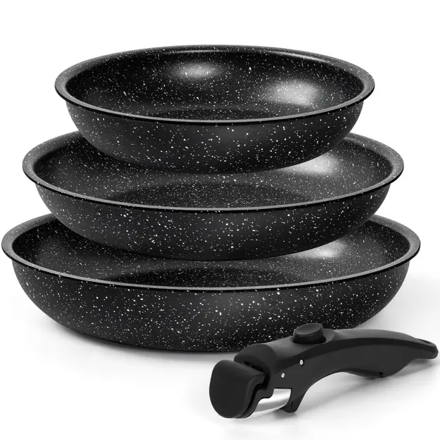MICHELANGELO Poêles Granit 20-24-28 cm
