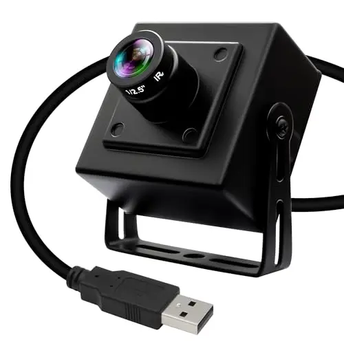 ELP 90fps Global Shutter USB-Kamera,1200P Hochgeschwindigkeits-UVC-Webcam mit 16mm Schmalem Sichtfeld M12-Objektiv,Plug & Play für 3D-Drucker,Golfschwung,Industrielle Bildverarbeitung Scanning Kamera
