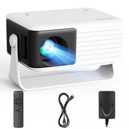 Yoton Mini Projecteur, 2026 amélioré, 1080P Full HD, 15000 lumens, Zoom à 50%, Auto Keystone, Videoprojecteur Portable Compatible avec HDMI, USB, iOS et Android- Noir