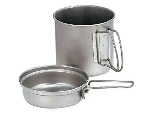 Snow Peak Trek Pot Japonais en Titane ultraléger et Compact pour randonnée et Camping, fabriqué au Japon