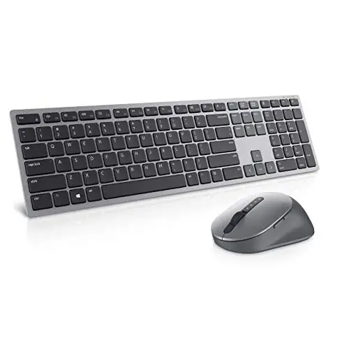 Clavier et souris sans fil multipériphérique Dell Premier - KM7321W - français (AZERTY), Noir