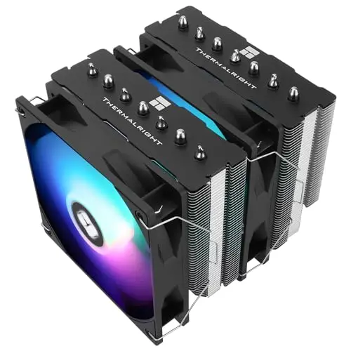 Thermalright PS120SE ARGB Refroidisseur d'air pour processeur 7 caloducs Refroidisseur CPU Dual 120mm TL-C12B-S V2 PWM, AGHP 4.0 Technology, pour AMD AM4 AM5/Intel LGA1700/1851/1150/1151/1200