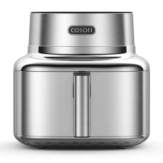 COSORI ICONIC Airfryer, 96% acier inoxydable, revêtement céramique sans PFAS ni BPA, Air fryer 7-en-1, jusqu’à 61% d’économie d’énergie, 50+ recettes, compatible lave-vaisselle, capacité 6,2 L