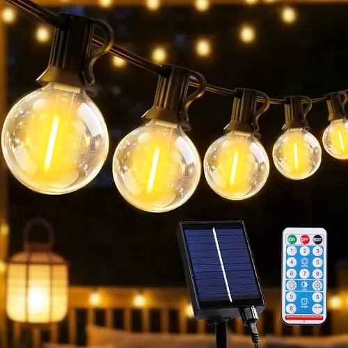 Qxmcov Guirlande Solaire LED Extérieure