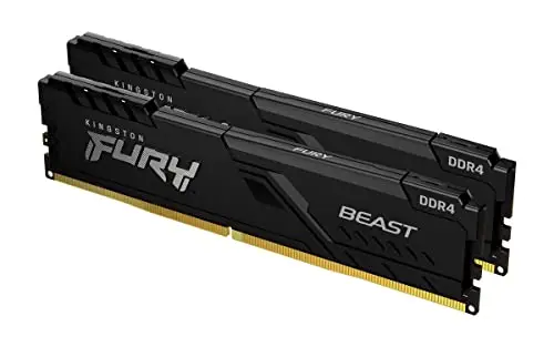Kingston FURY Beast 32GB (2x16GB) 3200MHz DDR4 CL16 Mémoire Kit pour PC Kit de 2 KF432C16BB1K2/32
