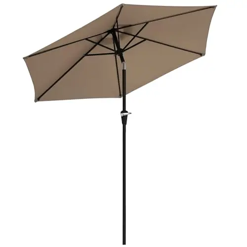 Outsunny Parasol hexagonal inclinable