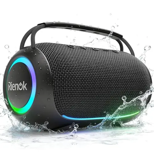 RIENOK Haut-parleur Bluetooth portable