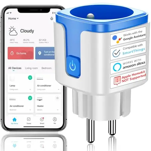 SURFOU Prise Connectée WiFi Type E