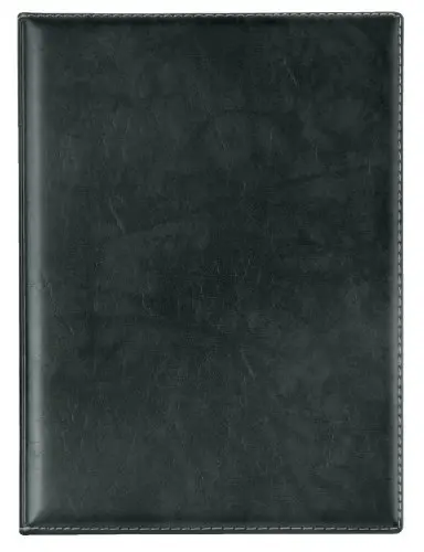 VELOFLEX 4441780 - Dossier de présentation Exquisit DIN A4 avec pochettes transparentes intérieures, aspect cuir noir, 1 pièce