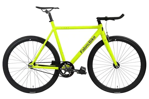 FabricBike Light - Vélo Fixed, Fixie, Single Speed, Cadre et Fourche Aluminium, Roues 28", 4 Couleurs, 3 Tailles, Environ 9,45 kg