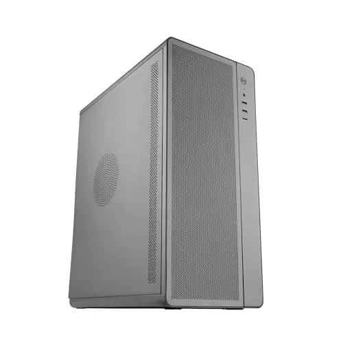 Tacens Aero,Boîtier PC ATX,Structure Métallique Robuste, Grille Frontale,1xVentilateur Arrière 120mm Ultra-Silencieux,Support 3X Ventilateurs Frontaux,Boîtier Gaming Moyen Tour,USB 3.0,Noir