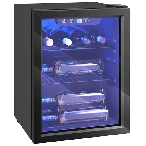 homcom cave à vin 16 bouteilles 48l