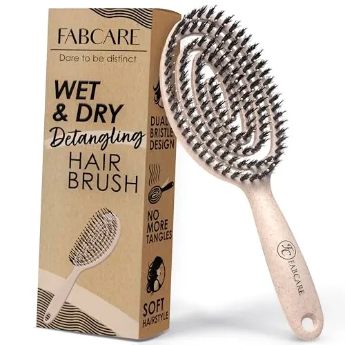FABCARE Brosse Démêlante Poil Sanglier
