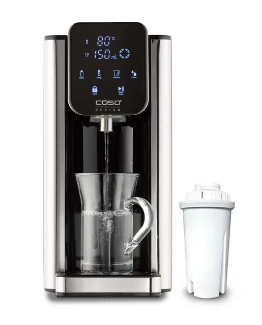CASO HW 660 Distributeur d'eau chaude - de l'eau chaude en quelques secondes, économise jusqu'à 50% d'énergie, convient pour les aliments pour bébés, rappel de détartrage intégré