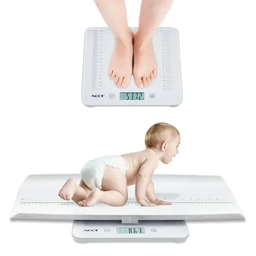 Pèse-bébé numérique multifonctionnel pour bébés jusqu'à 440 lb, chats et chiens, avec support et échelles amovibles