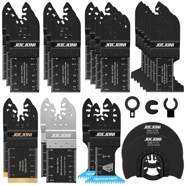 joejoni kit 27 lames scie oscillante
