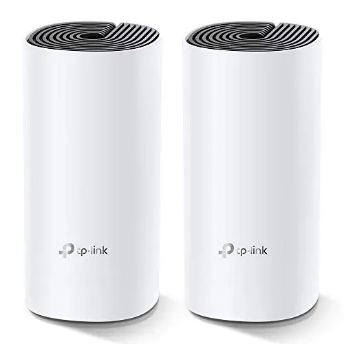 TP-Link Deco M4 (2-pack) Systèmes WiFi Mesh performant - Contrôle parental - Ports Ethernet Gigabit - Couverture WiFi jusqu'à 260m2 - Compatible avec Amazon Alexa et IFTTT