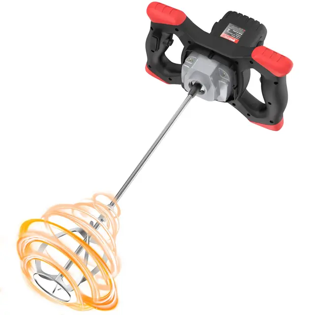2100W Malaxeur Mortier Colle IMAYCC Professionnel Malaxeur Beton 220V, Melangeur Beton Avec 6 Vitesses,Betonniere Électrique Pour Mélanger Aliments,Plâtre,Peinture,Ciment, Mortier