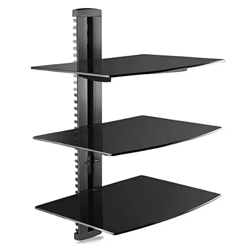 Suptek CS303 Étagère murale noire