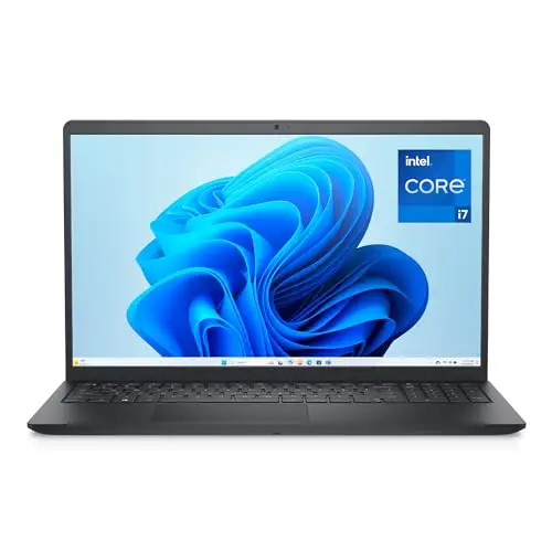 Dell 15 PC Portable DC15250, écran 15,6 po FHD 120Hz antireflet, Intel Core i7-1355U, 16 Go RAM, 512 Go SSD, Intel UHD, Windows 11 Home, Clavier AZERTY, Carbon Black (Chargeur Vendu séparément)