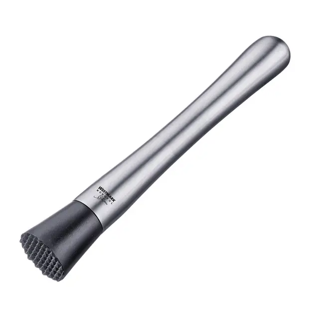 Westmark Pilon à Caïpirinha, Monopol Edition, Longueur : 21 cm, Acier inoxydable/plastique, Sol, Argenté/noir, 62793360