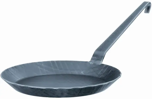 RÖSLE Poêle à Frire en Fer Forgé Série 1888 - Excellente Conduction Thermique et Résistance aux Rayures - Compatible Induction et Barbecue - Surface Anti-adhésive - Diamètre 24 cm