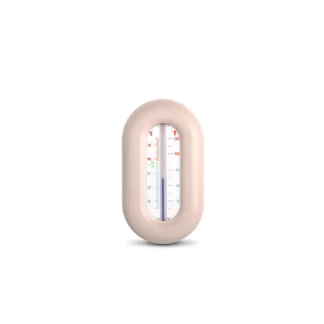 Suavinex, Thermomètre de Bain pour Bébé, Sans Mercure, Sans Piles, Précis, Résistant, Rapide et avec Échelle de Couleur, Degrés ºC et ºF, Flotte dans l'Eau, +0M, Design Birdies Rose