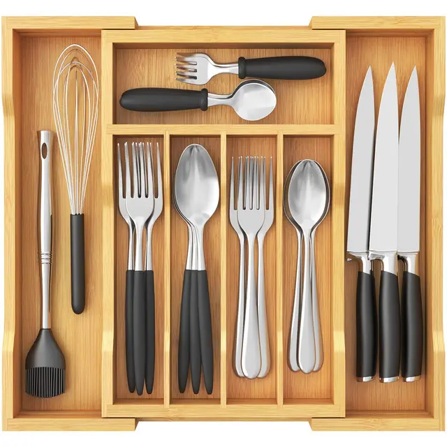 Lifewit Range-couverts Bambou
