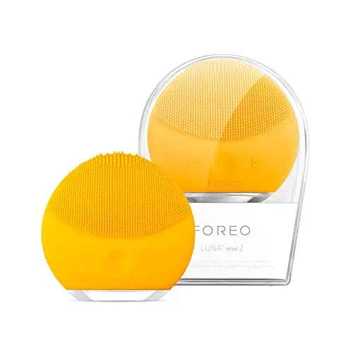 Foreo Luna Mini 2 Brosse Nettoyante Visage | Accessoires De Voyage | Massage Faciale Electrique | Soins Ultra-Hygiéniques Tous Types De Peau | Nettoyage Facile | Brosse Electrique Silicone