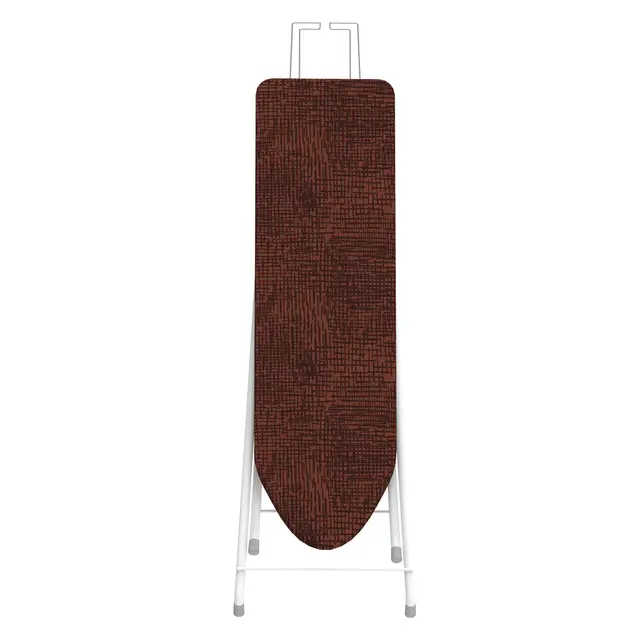 Rörets Table à Repasser Standard Plus - Panneau de Particules Extra Dur - Pieds incurvés - Tubes en Acier Stables - Réglage de la Hauteur 64 à 88 cm - Surface de Repassage 28,5 × 108 cm - Housse