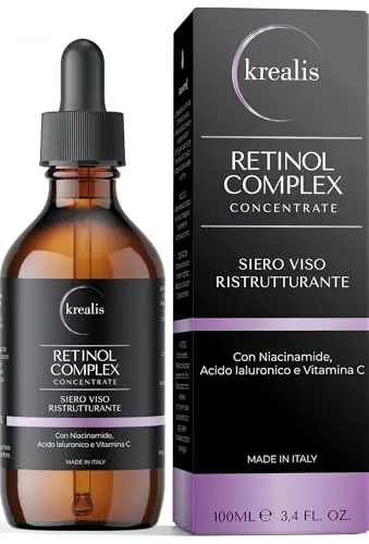 •100ml• Retinol Serum Visage, soins pour le visage avec Niacinamide, Acide Hyaluronique et Vitamine C, Sérum Rétinol Hydratant, Sérum Visage, Anti-ride, Anti-tache pour Femme et Homme