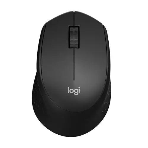 Logitech M330 Silent Plus Souris Sans Fil, Récepteur Nano USB 2,4GHz, Résolution Capteur Optique 1000 ppp, Pile Durée 2 ans, Compatible PC, Mac, Ordinateur Portable, Chromebook - Noir