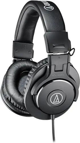 Audio-Technica M30x Professional Monitor Headphones Noir