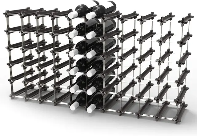 Porte-bouteilles Nook Grand Kit de 50 - Casier à bouteilles avec un système modulaire - porte-bouteille de vin pratique