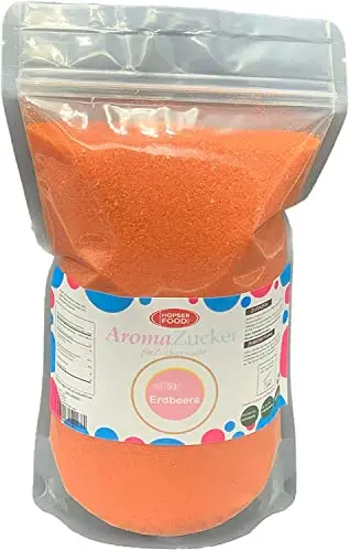 Hopser Food Fun barbe à papa Colorful | Strawberry, Cherry, Cola, Vanilla, Blue Cotton Candy (Strawberry),1 KG de sucre coloré
