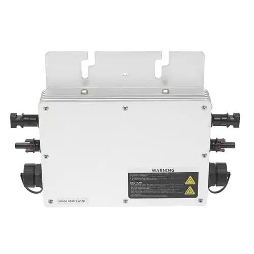 Onduleur électrique de balcon 800 W - Écran LCD - Onduleur solaire - Entrée 22-50 V CC - Pour balcon et camping-car