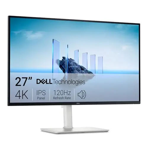 Dell 27 Plus Écran PC - S2725QS, 4K UHD (3840x2160), 120Hz, IPS, 4ms, AMD FreeSync Premium, 99% sRGB, Réglage en Hauteur, Haut-parleurs intégrés, DisplayPort, 2 HDMI, Garantie 3 Ans