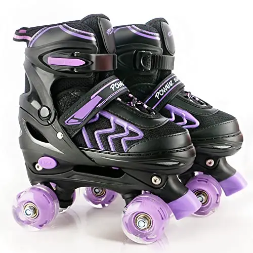 PIPIZHU Patins à roulettes Quad
