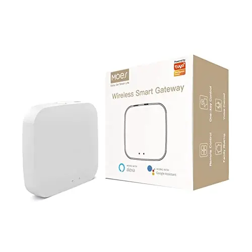 MOES Tuya ZigBee et BLE Multi-Mode Gateway WiFi Mesh Hub, Fonctionne avec Les Produits Tuya ZigBee ou BLE Smart Home, Commande vocale Via Alexa Google Home