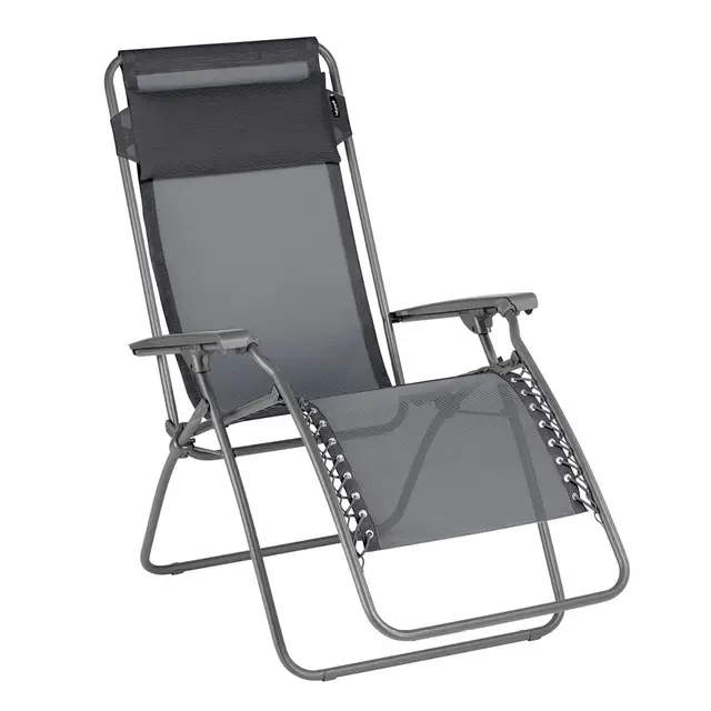 Lafuma Relaxe RT2 Fauteuil Zéro Gravité Gris Fonte