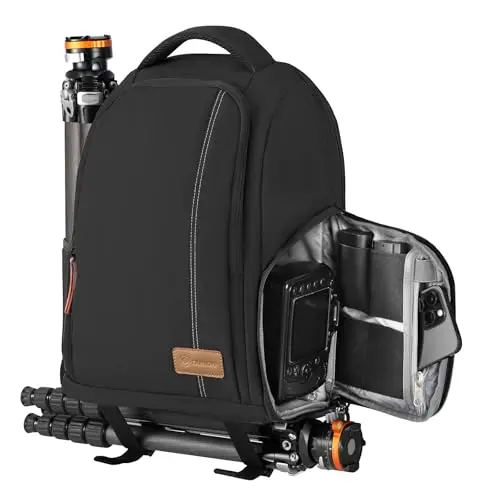 TARION Sac à Dos pour Appareil Photo 15L- Sac Photo avec Compartiment Ordinateur Portable 15,6" et Housse Imperméable | Pour Photographe, Randonnée et Voyage