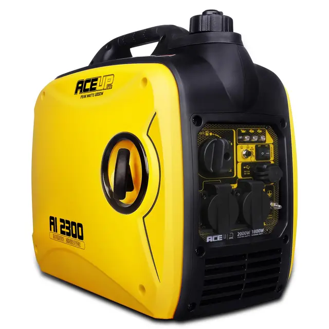 Aceup Energy 2000W Groupe Electrogene Inverter Silencieux Avec Prises 230 V Léger Générateur Onduleur à Essence Portable pour le Camping 4 Temps 19,9kg