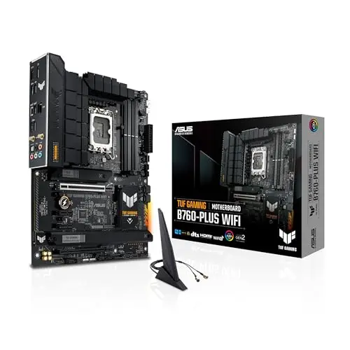 Asus Tuf Gaming B760-Plus Wifi Mainboard Intel B760 Lga 1700 Atx Ddr5 Bis 128 Gb Wifi 6e (90mb1er0-M1eay0)