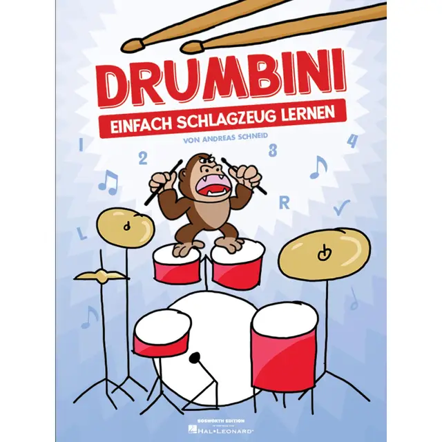 Drumbini: Einfach Schlagzeug lernen | Schlagzeug ohne Noten lernen mit visuellen Symbolen | Songbook mit Schritt-für-Schritt-Lehrbuch für Percussion zum Üben zu Hause und für den Unterricht