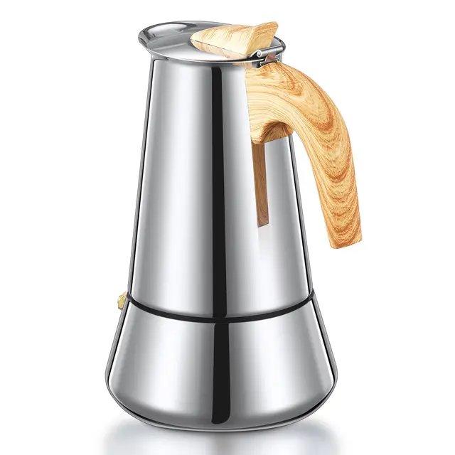Yabano Cafetière Italienne Inox 6 Tasses Moka Pot Induction