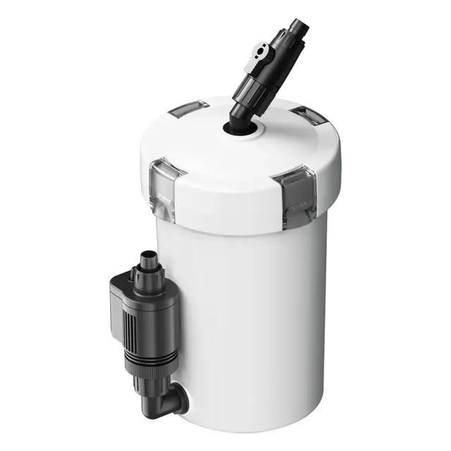 SunSun HW-603B Filtre extérieur pour Aquarium, débit 400 l/h, avec 3 Étapes de Filtration, Matériaux et Pompe 6 W, Filtre Externe