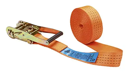 Kerbl 37147 Sangle d'arrimage en 1 Partie avec Crochet Orange 50 mm x 6 m Charge Max. 4000 kg, Zugkraft 2000 kg