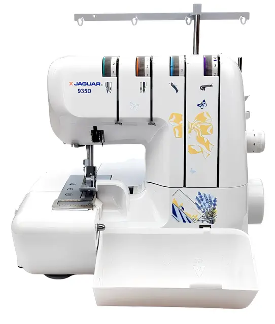 Surjeteuse Jaguar 935D, Machine à Coudre Overlock, Comprend un Grand Paquet d'Accessoires