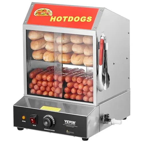 VEVOR 27L Machine à Vapeur Hot-Dogs