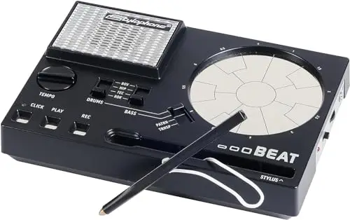 Stylophone Beat – Machine à tambour compacte | 4 kits de batterie et 4 sons de basse | Machine à rythmes | Machine à rythmes | Machine à tambour
